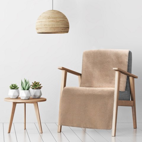 Warme Decke Amber, ideale Sofadecke beige 70x160