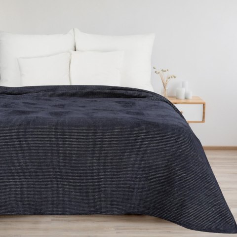 Warme Decke Amber, ideale Sofadecke blau 200x220