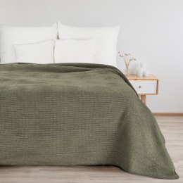 Warme Decke Amber, ideale Sofadecke olivgrün 180x220