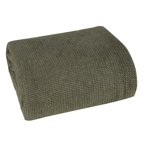 Warme Decke Amber, ideale Sofadecke olivgrün 180x220