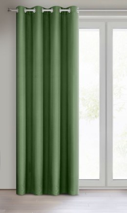 Vorhang RITA dunkelgrün 140x250 Ösen