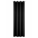 Vorhang RITA schwarz 140x250 Ösen