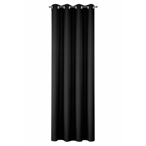 Vorhang RITA schwarz 140x250 Ösen