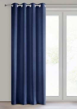 Vorhang RITA dunkelblau 140x250 Ösen