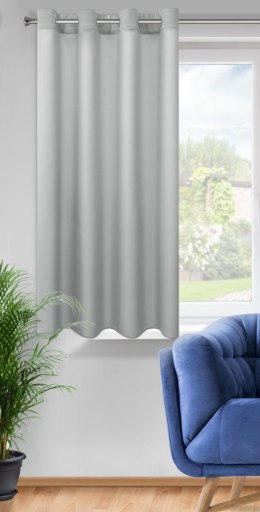 Vorhang RITA stahl 140x175 Ösen