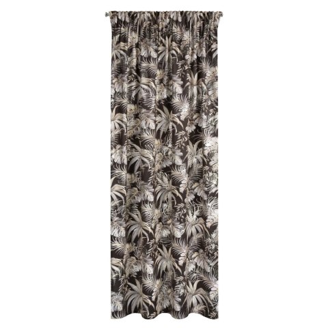 Vorhang RODOS schwarz silber 140x270 Kräuselband