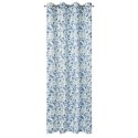 Vorhang ROSALI weiß blau 140x250 Ösen