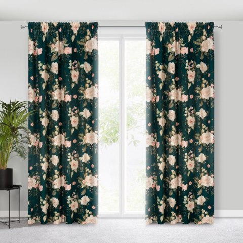 Vorhang ROSE dunkelZI rosa 135x270 Kräuselband