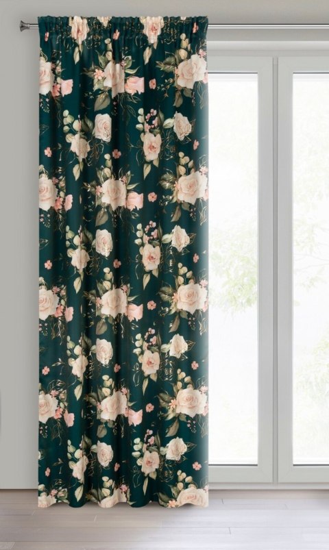 Vorhang ROSE dunkelZI rosa 135x270 Kräuselband