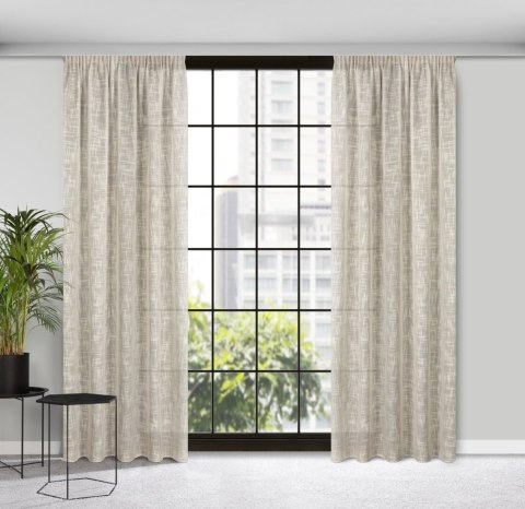 Vorhang RUBI beige 140x270 Kräuselband