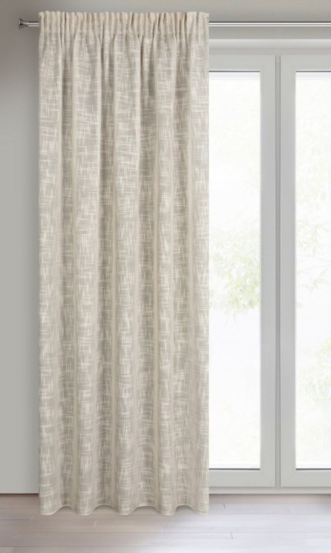 Vorhang RUBI beige 140x270 Kräuselband