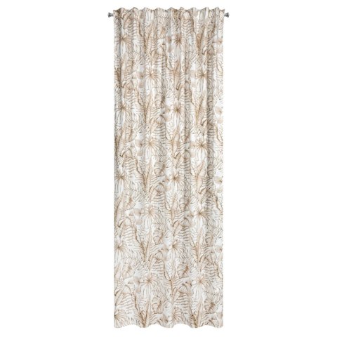 Vorhang SABA weiß beige 140x270 Kräuselband SZEL