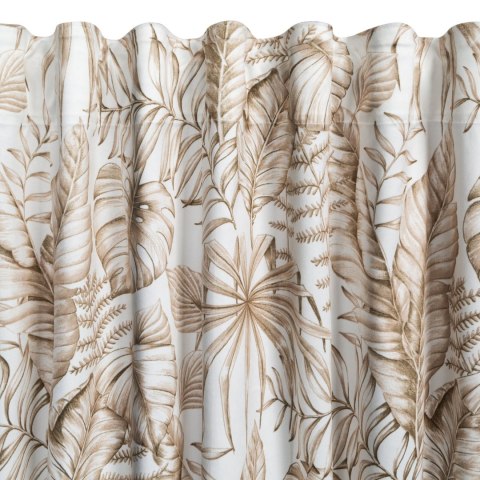 Vorhang SABA weiß beige 140x270 Kräuselband SZEL