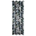 Vorhang SALLY schwarz silber 140x270 Ösen