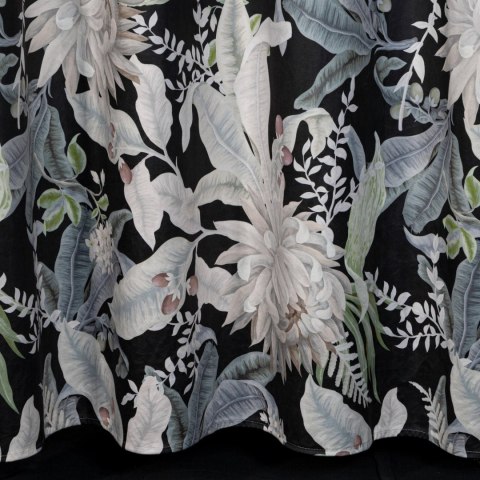 Vorhang SALLY schwarz silber 140x270 Ösen