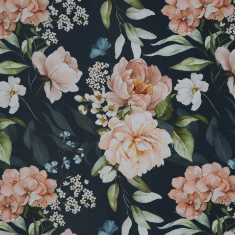 Vorhang SALMA schwarz rosa 140x270 Ösen