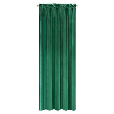 Vorhang SAMANTA dunkelgrün 140x300 Kräuselband