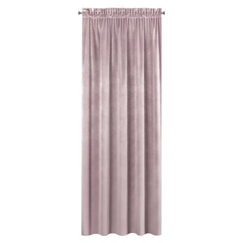 Vorhang SAMANTA rosa 140x270 Kräuselband Tunnelzug