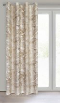 Vorhang SAMIRA weiß beige 140x250 Ösen
