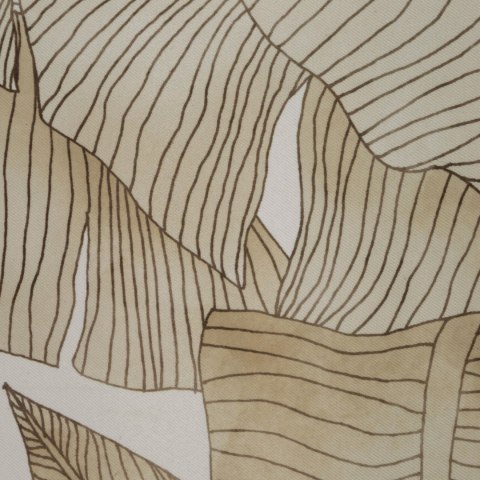 Vorhang SAMIRA weiß beige 140x250 Ösen