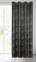 Vorhang SARA schwarz silber 140x250 Ösen