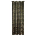 Vorhang SARA schwarz gold 140x250 Ösen