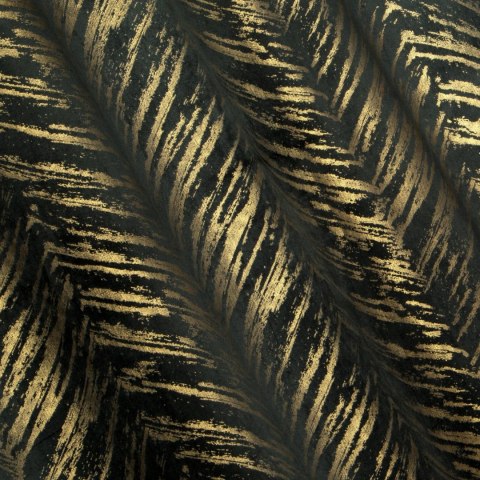 Vorhang SARA schwarz gold 140x250 Ösen