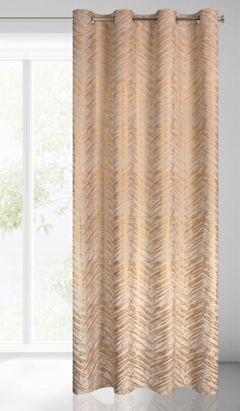 Vorhang SARA creme gold 140x250 Ösen