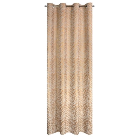 Vorhang SARA creme gold 140x250 Ösen