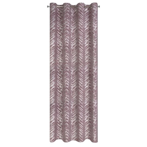 Vorhang SARA rosa silber 140x250 Ösen