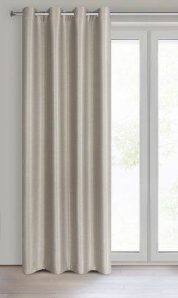 Vorhang SELINA dunkelbeige 140x250 Ösen