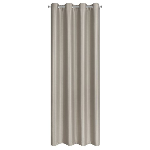 Vorhang SELINA dunkelbeige 140x250 Ösen
