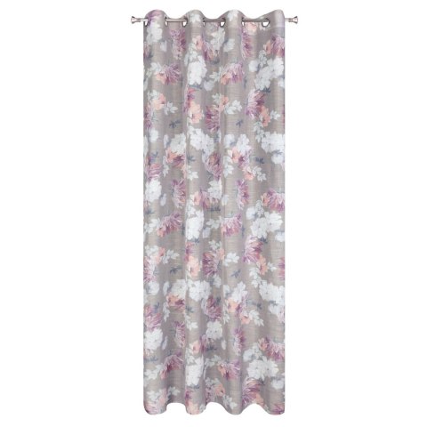 Vorhang SHERRY silber rosa 140x250 Ösen