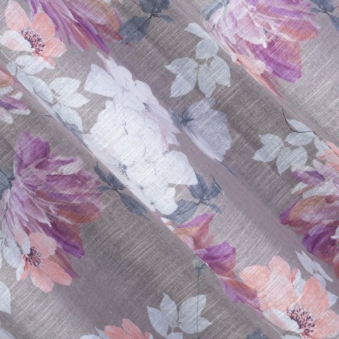 Vorhang SHERRY silber rosa 140x250 Ösen