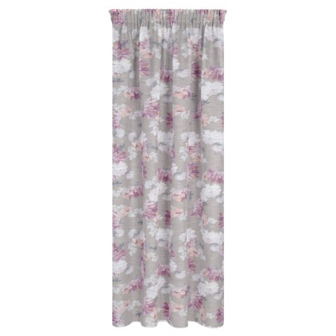 Vorhang SHERRY silber rosa 140x300 Kräuselband