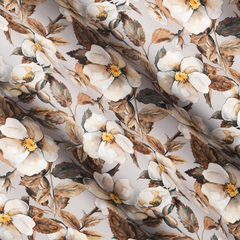 Vorhang SIMONA beige braun 140x250 Ösen