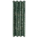 Vorhang TAMI dunkelgrün 140x250 Ösen