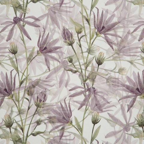 Vorhang TESSA weiß lila 140x250 Ösen