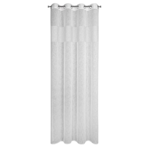 Vorhang VICKY weiß 140x250 Ösen