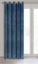 Vorhang VILLA dunkelblau 140x250 Ösen
