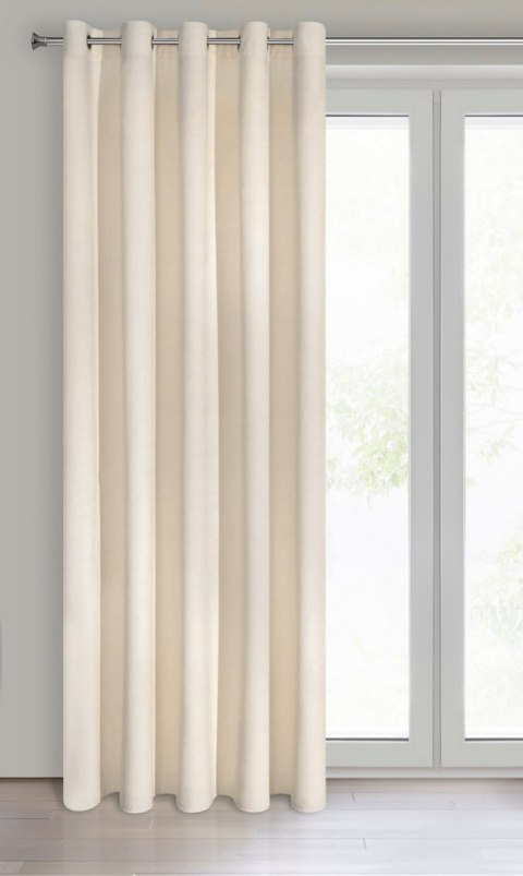 Vorhang VILLA hellbeige 140x250 Ösen 10