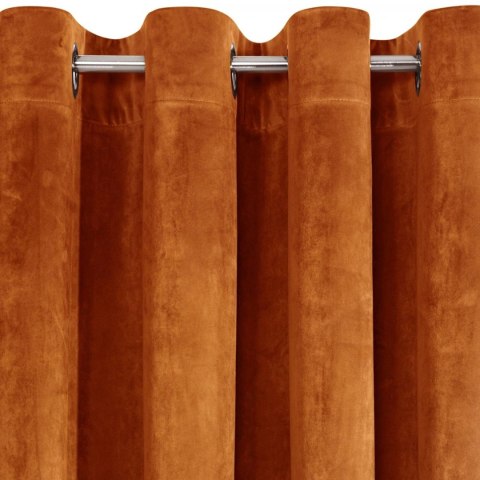 Vorhang VILLA orange 140x250 Ösen 10