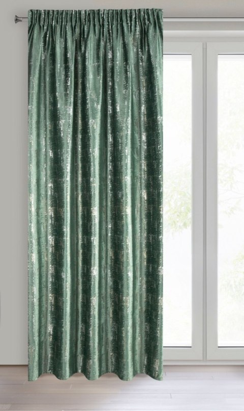 Vorhang VILMA dunkelgrün 140x270 Kräuselband