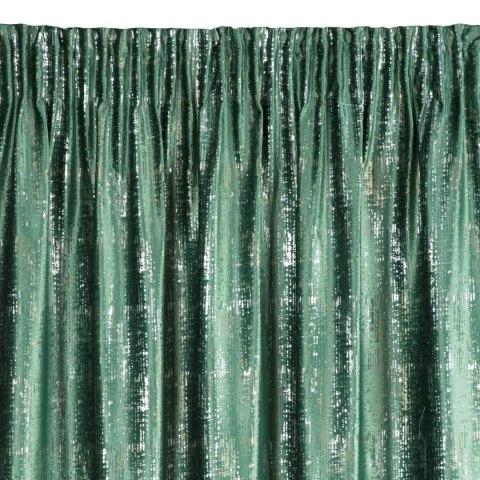 Vorhang VILMA dunkelgrün 140x270 Kräuselband