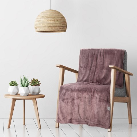 Weiche Sofadecke CINDY5 70x160 viola