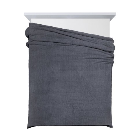 Wohndecke LORI: dick, weich & gesteppt, ideal für Sofa & Bett stahl150x200 grau