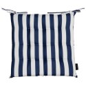 Wasserdichtes Stuhlkissen Outdoor GARTEN 02 40x40x5 dunkelblau Streifen