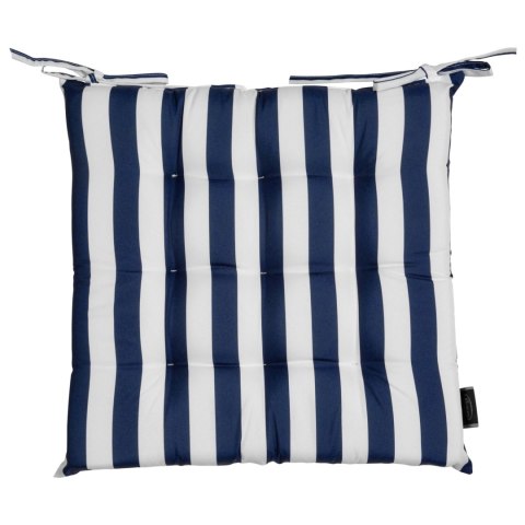 Wasserdichtes Stuhlkissen Outdoor GARTEN 02 40x40x5 dunkelblau Streifen