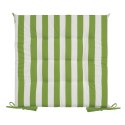 Wasserdichtes Stuhlkissen Outdoor GARTEN 02 40x40x5 hellgrün Streifen