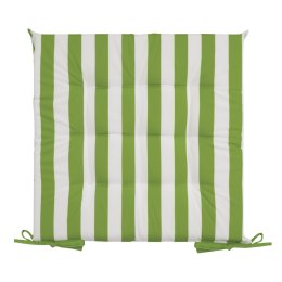 Wasserdichtes Stuhlkissen Outdoor GARTEN 02 40x40x5 hellgrün Streifen